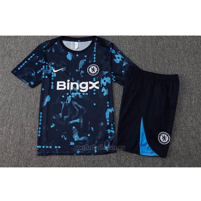 Chandal del Chelsea Manga Corta 2024-2025 Azul - Pantalon Corto